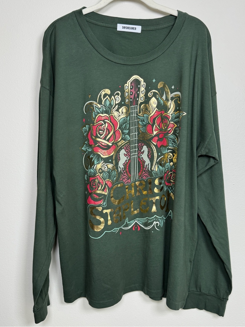 Daydreamer Chris Stapleton Graphic LS Tee Women’s L NWOT 100% Cotton